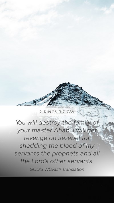 2 Kings 9:7 GW Bible Verse Image