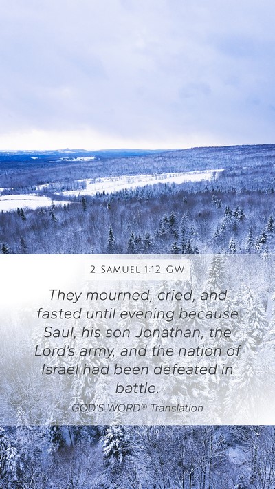 2 Samuel 1:12 GW Bible Verse Image