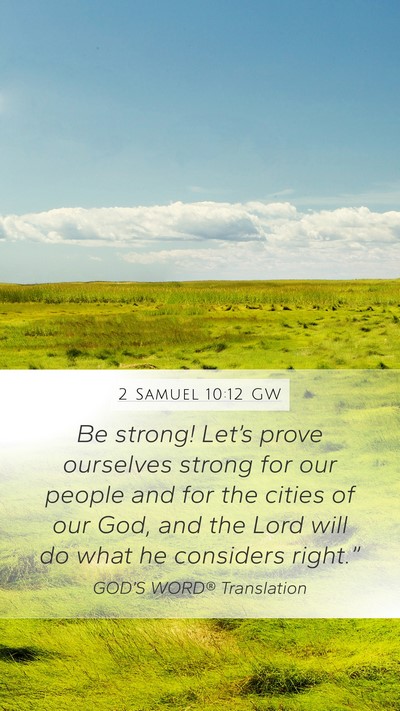2 Samuel 10:12 GW Bible Verse Image