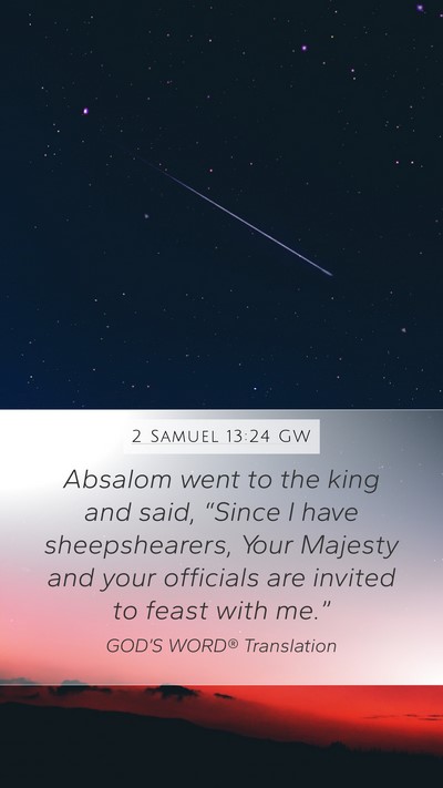 2 Samuel 13:24 GW Bible Verse Image