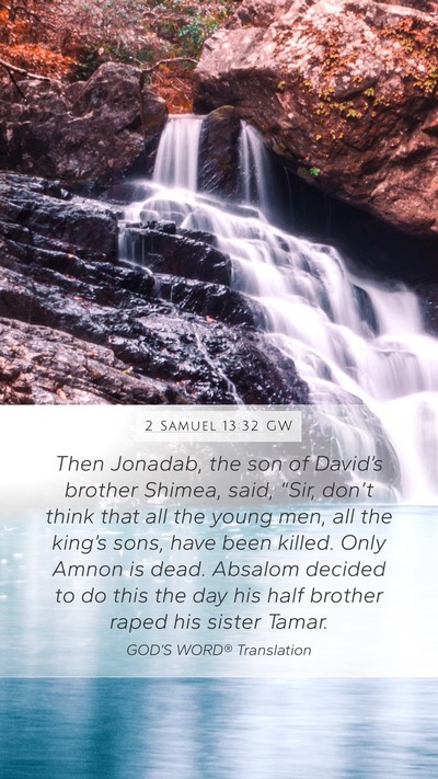 2 Samuel 13:32 GW Bible Verse Image