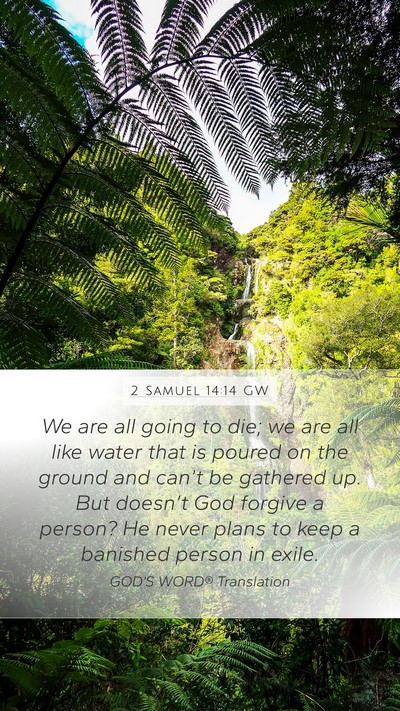 2 Samuel 14:14 GW Bible Verse Image
