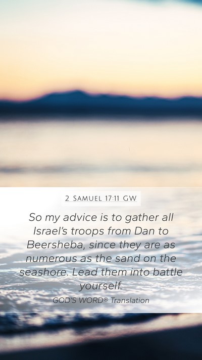2 Samuel 17:11 GW Bible Verse Image