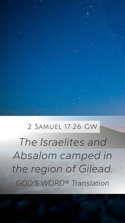 2 Samuel 17:26 GW Bible Verse Image