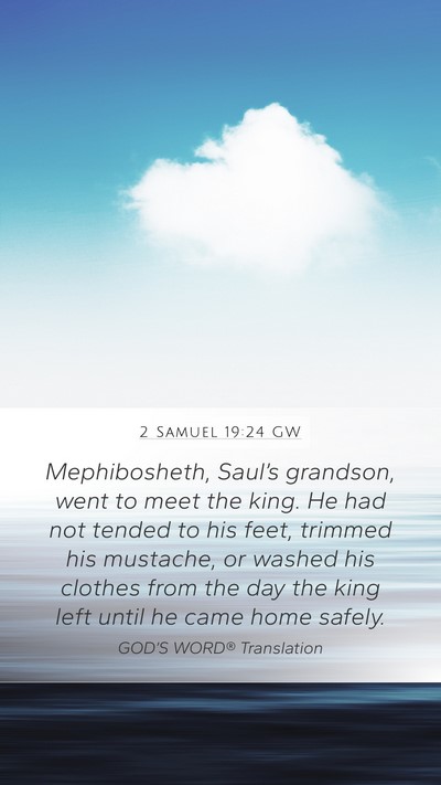 2 Samuel 19:24 GW Bible Verse Image