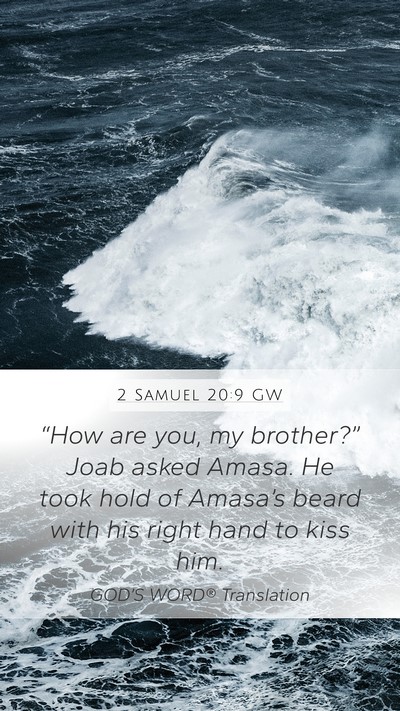 2 Samuel 20:9 GW Bible Verse Image