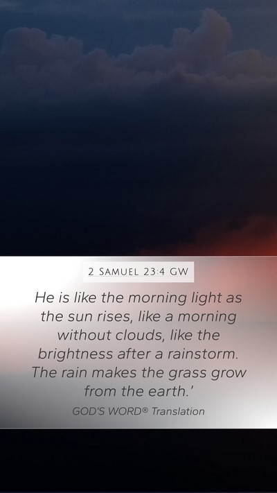 2 Samuel 23:4 GW Bible Verse Image