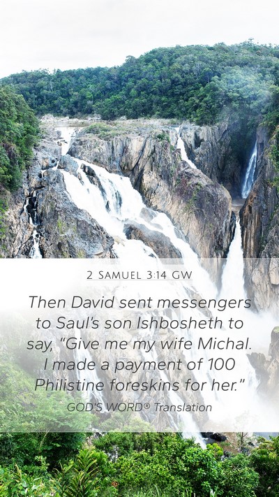 2 Samuel 3:14 GW Bible Verse Image