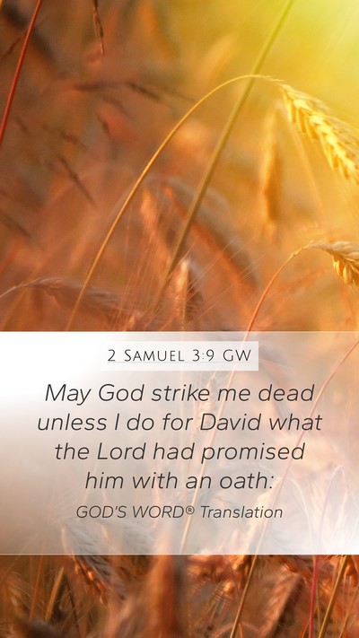 2 Samuel 3:9 GW Bible Verse Image