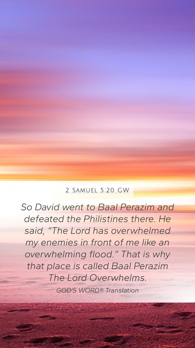 2 Samuel 5:20 GW Bible Verse Image