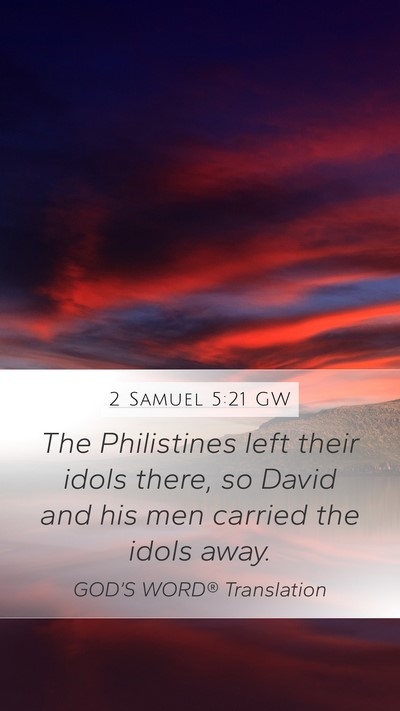 2 Samuel 5:21 GW Bible Verse Image