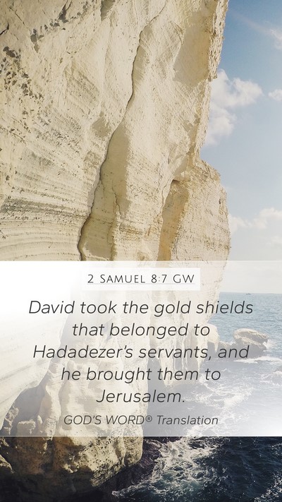 2 Samuel 8:7 GW Bible Verse Image