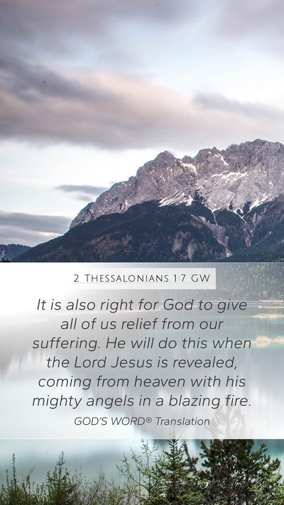 2 Thessalonians 1:7 GW Bible Verse Image