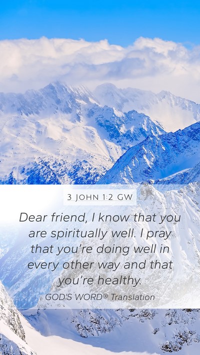 3 John 1:2 GW Bible Verse Image