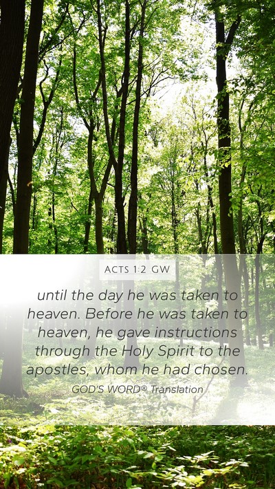 Acts 1:2 GW Bible Verse Image