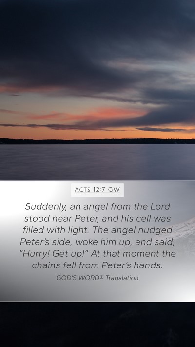 Acts 12:7 GW Bible Verse Image