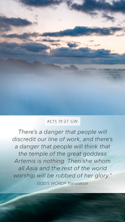 Acts 19:27 GW Bible Verse Image