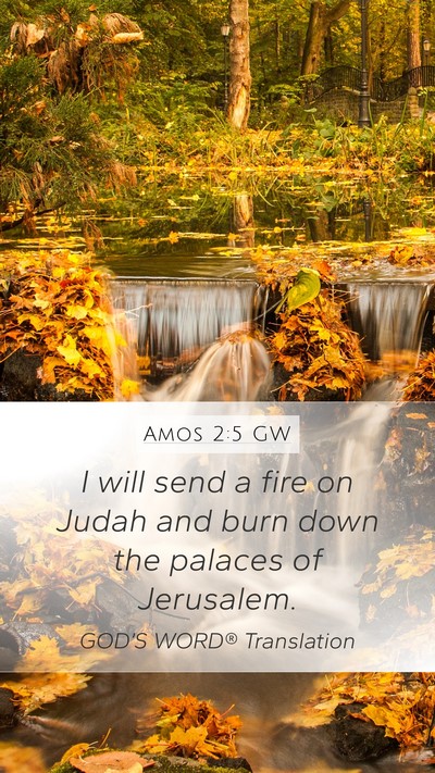 Amos 2:5 GW Bible Verse Image