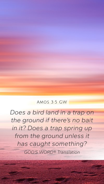 Amos 3:5 GW Bible Verse Image