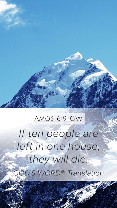 Amos 6:9 GW Bible Verse Image