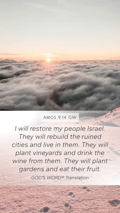Amos 9:14 GW Bible Verse Image