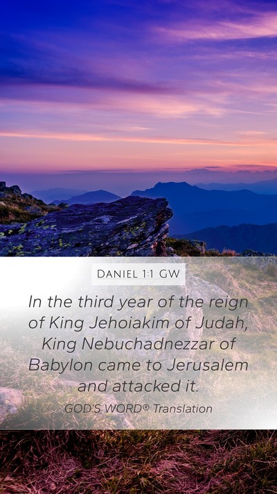 Daniel 1:1 GW Bible Verse Image