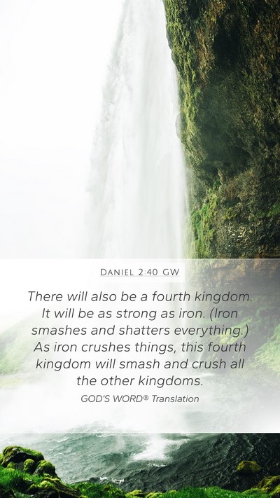 Daniel 2:40 GW Bible Verse Image