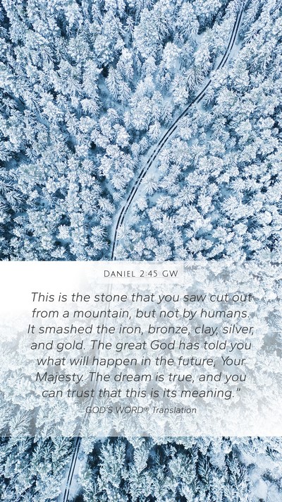 Daniel 2:45 GW Bible Verse Image