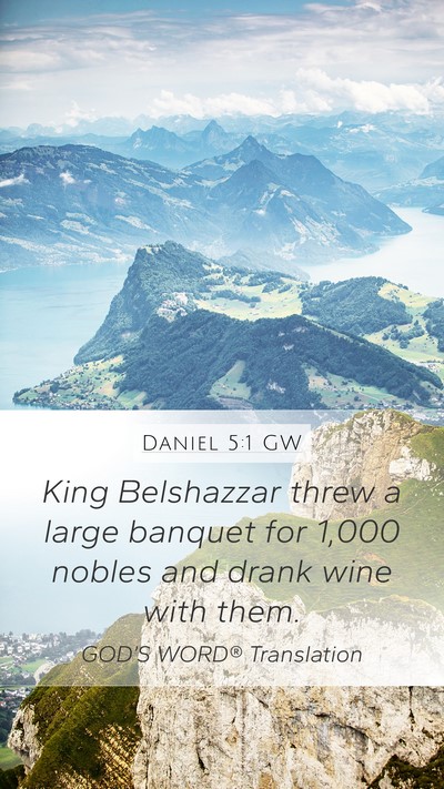 Daniel 5:1 GW Bible Verse Image