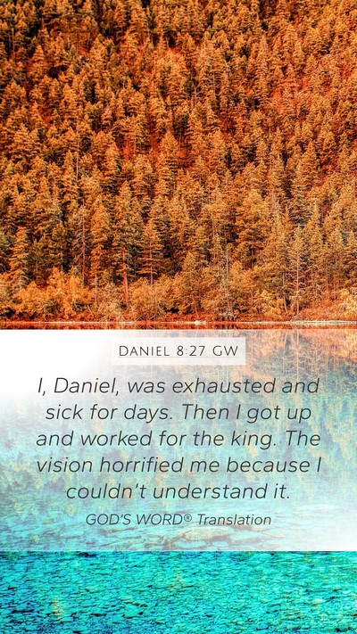 Daniel 8:27 GW Bible Verse Image
