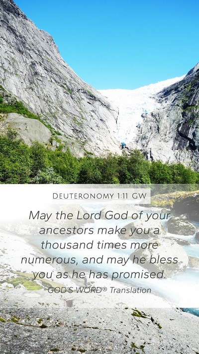 Deuteronomy 1:11 GW Bible Verse Image