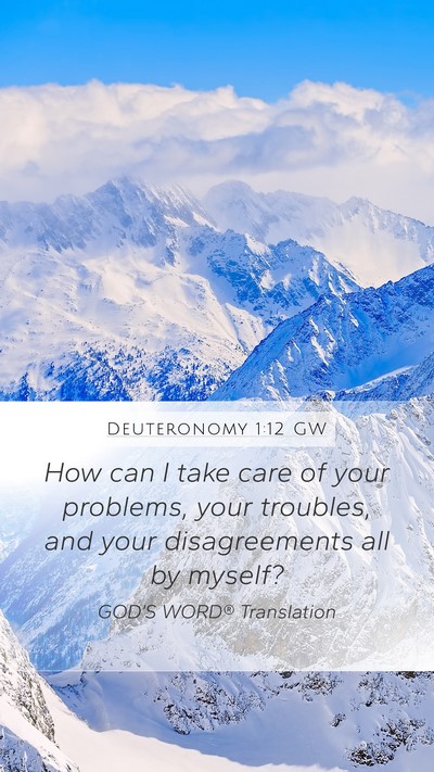 Deuteronomy 1:12 GW Bible Verse Image
