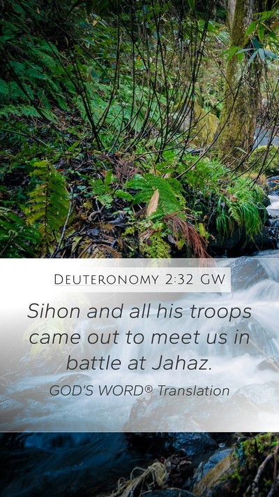 Deuteronomy 2:32 GW Bible Verse Image