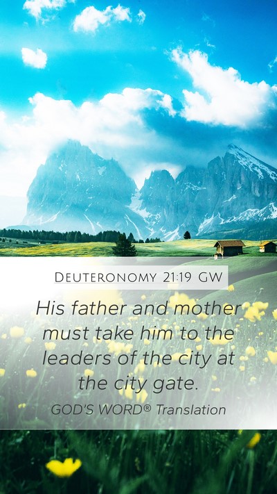 Deuteronomy 21:19 GW Bible Verse Image