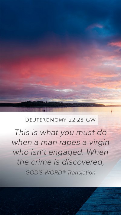 Deuteronomy 22:28 GW Bible Verse Image