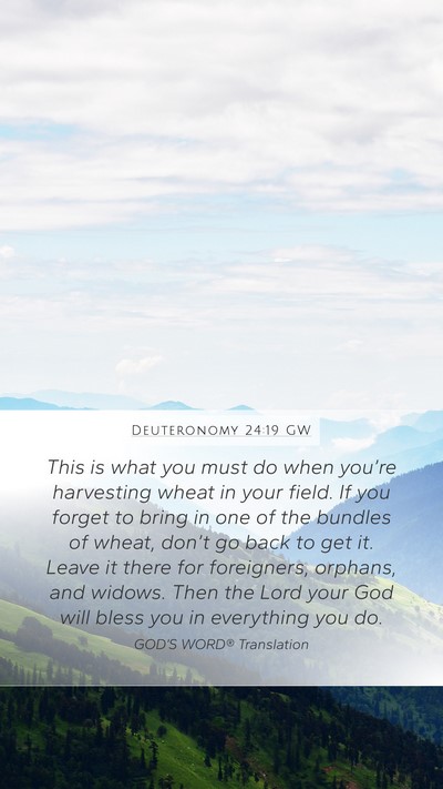 Deuteronomy 24:19 GW Bible Verse Image