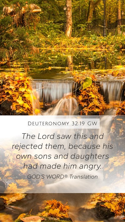 Deuteronomy 32:19 GW Bible Verse Image