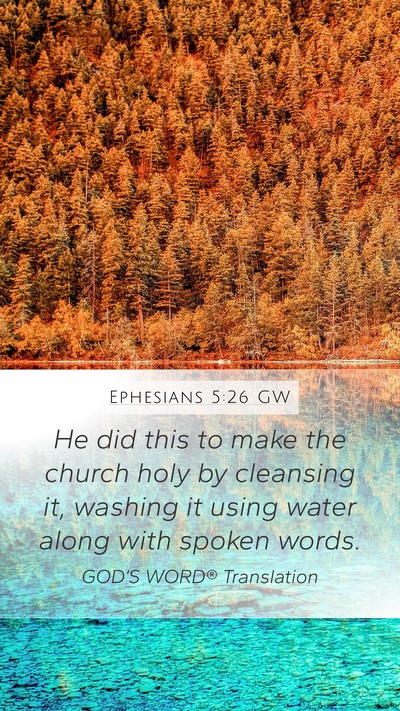 Ephesians 5:26 GW Bible Verse Image