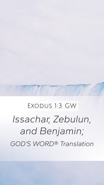 Exodus 1:3 GW Bible Verse Image