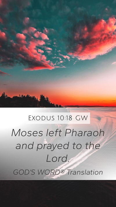 Exodus 10:18 GW Bible Verse Image