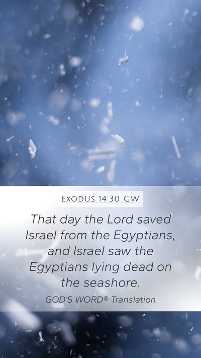 Exodus 14:30 GW Bible Verse Image