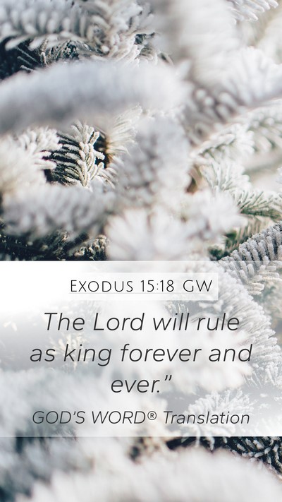Exodus 15:18 GW Bible Verse Image