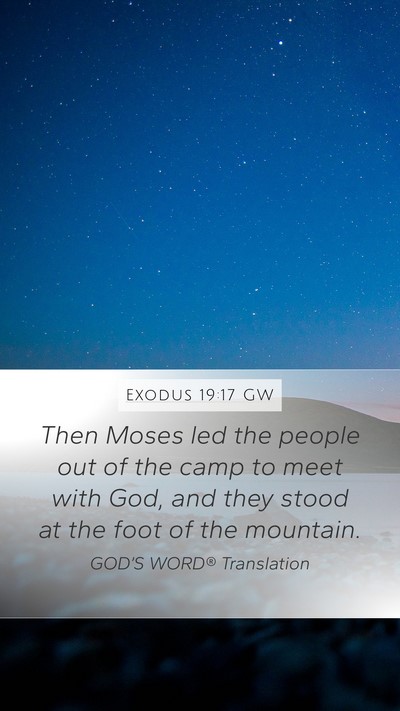 Exodus 19:17 GW Bible Verse Image