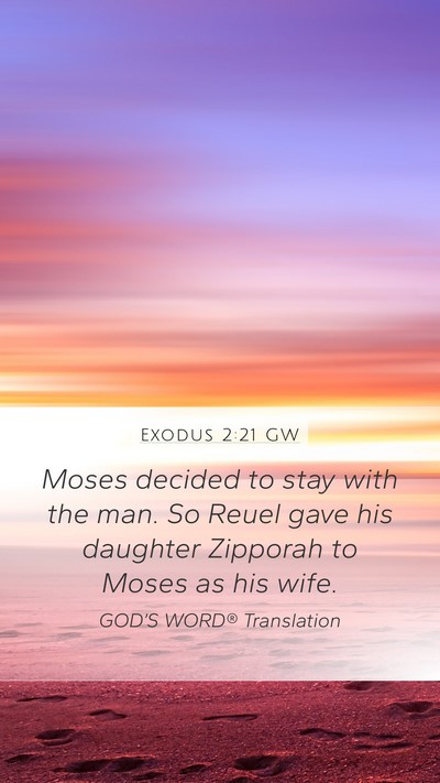 Exodus 2:21 GW Bible Verse Image