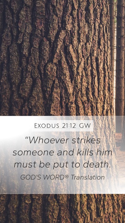 Exodus 21:12 GW Bible Verse Image