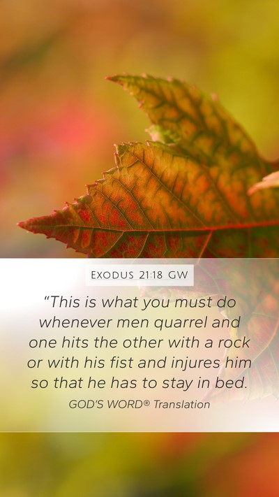 Exodus 21:18 GW Bible Verse Image