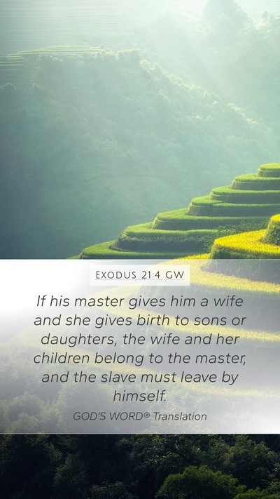 Exodus 21:4 GW Bible Verse Image