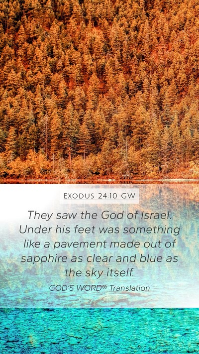 Exodus 24:10 GW Bible Verse Image