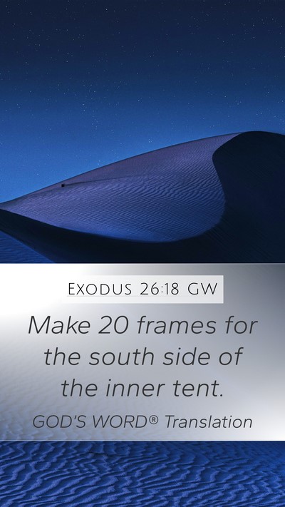 Exodus 26:18 GW Bible Verse Image