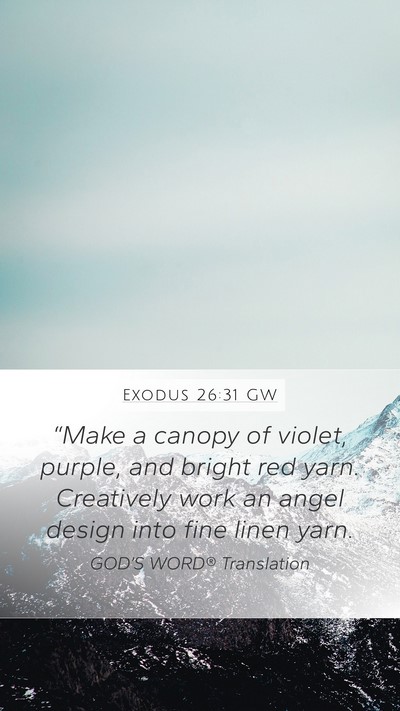 Exodus 26:31 GW Bible Verse Image